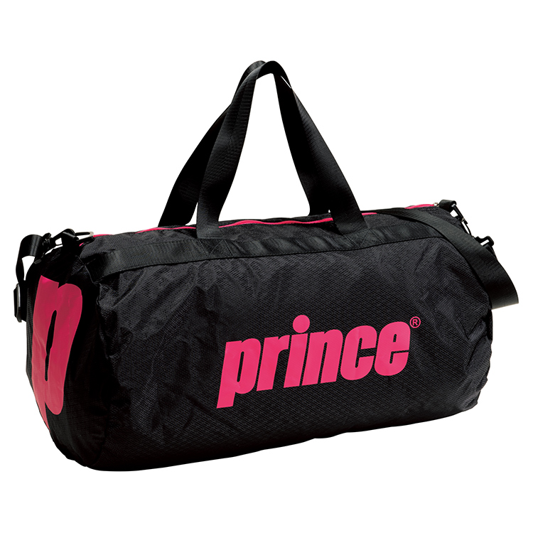 プリンス【プリンス通販】ドラムバッグ（PR784）(ブラック×マゼンタ（420）): バッグテニス用品の公式通販