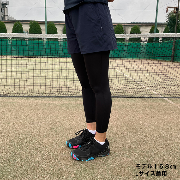 プリンス テニスウェア Prince×CW-X ロングタイツ メンズ HZO649 ブラック (165) 日本 L (日本サイズL相当) ボトムス