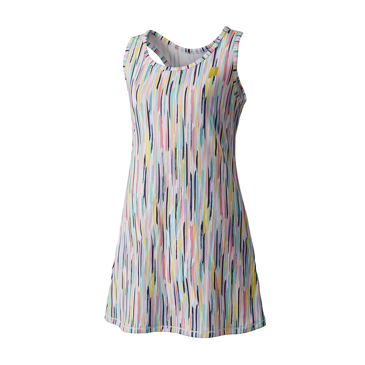 プリンス プリンス通販 ワンピース 吸汗速乾 Upf50 制電 Fdピンメッシュ素材 Wf1406 サイズ S レインボー 380 ウェアテニス用品の公式通販