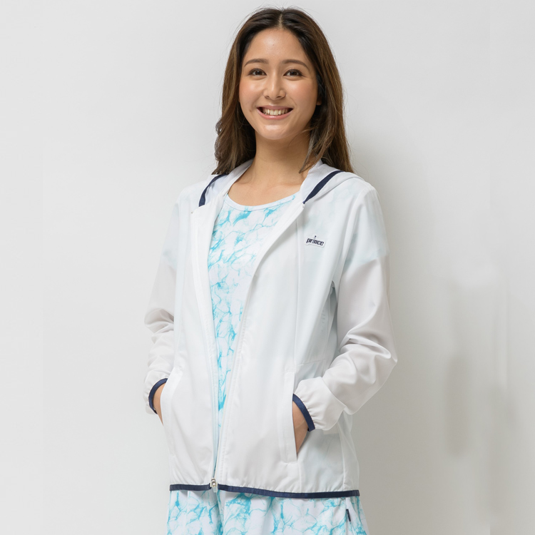 プリンス プリンス通販 レディース ウィンドジャケットス Uvケア 撥水 メカニカルストレッチタフタ素材 Ws2652 サイズ M ホワイト 146 ウェアテニス用品の公式通販