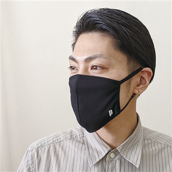 【2枚セット】抗ウイルス加工マスク　Deo.0 Mask ブラック（PO684）