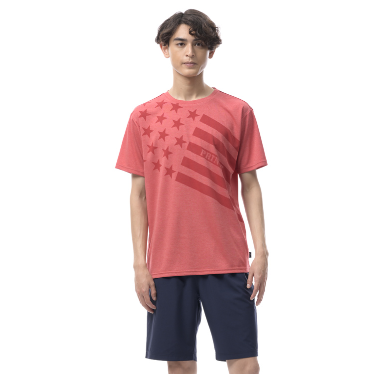 Ｔシャツ UPF50、汗じみ防止 （ カラーメランジ 素材 ） MS6007