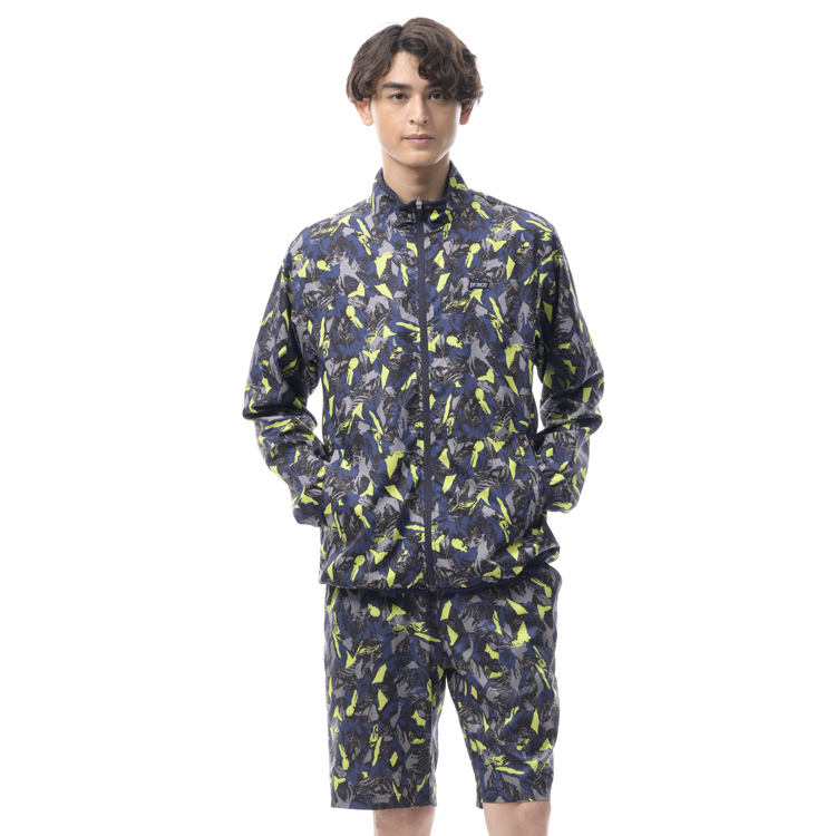 ウィンドジャケット UVケア、ストレッチ、撥水 （ メカニカルストレッチタフタ 素材 ） MS6601