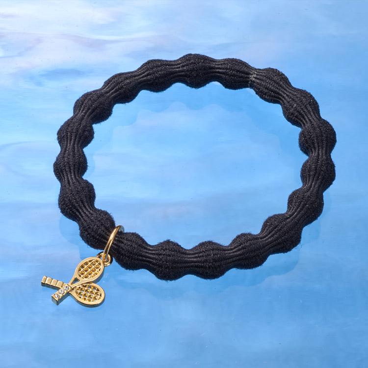 PRINCE JEWELRY クロスラケットヘアゴム PE006