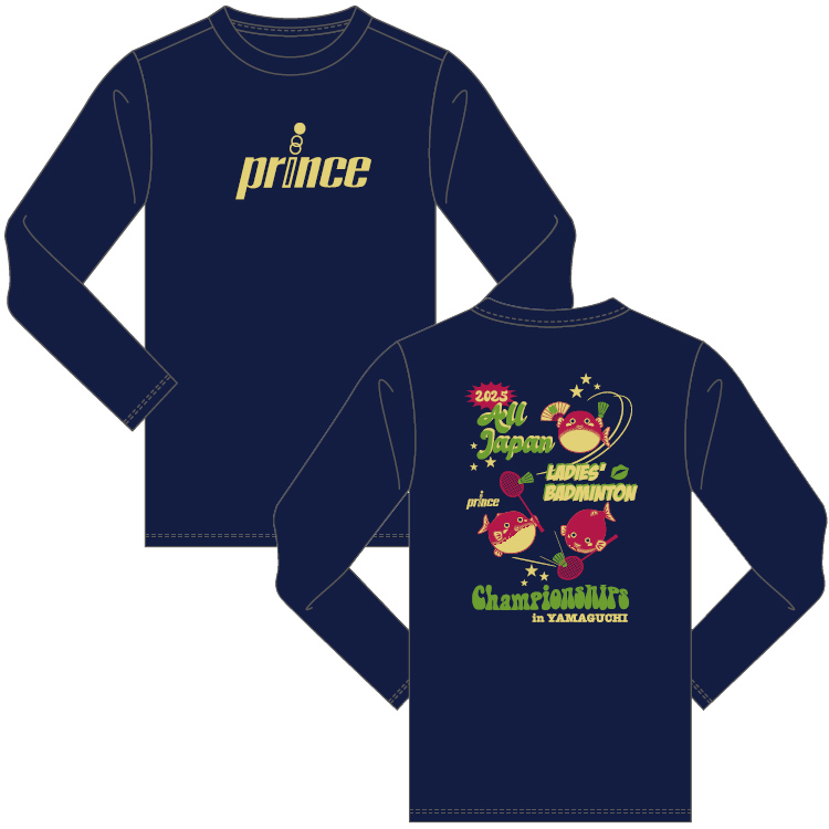 ロングTシャツ（ネイビー）第20回全日本レディースバドミントン競技大会大会記念