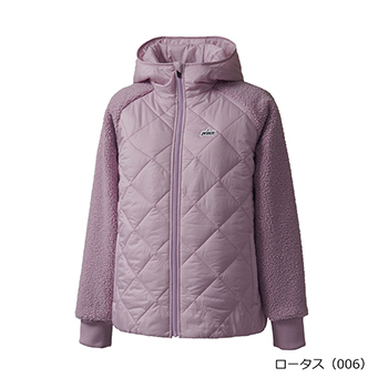 ハイブリットジャケット UVケア、保温 メカニカルストレッチタフタ、ボア素材 WF5850