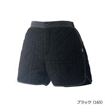 ナカワタショートパンツ 吸汗速乾、UPF30、制電 経編粒状フリース（ポリエステル素材）/メカニカルストレッチタフタ（ポリエステル素材）WF6853