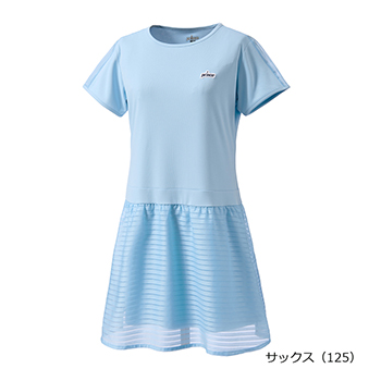 ワンピース 吸汗速乾、UPF50＋、制電、接触冷感、遮熱 （ ヒートプルーフピンメッシュ、ボーダーレース 素材 ） WS6402